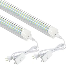 2~10 Pack T8 2FT LED Shop Light 28W 6500K Garage Workbench Cabinet Light Fixture