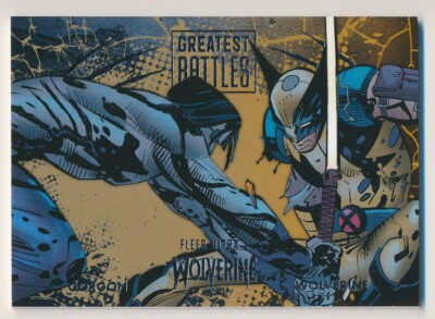 GB-7 vs GORGON 2023 2024 Marvel Fleer Ultra Wolverine GREATEST BATTLES