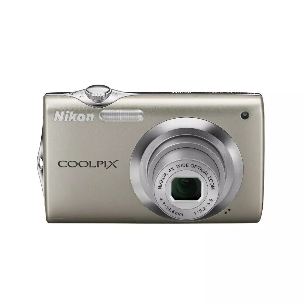 NIKON COOLPIX S3000 Digital camera Silver Used Working From Japan