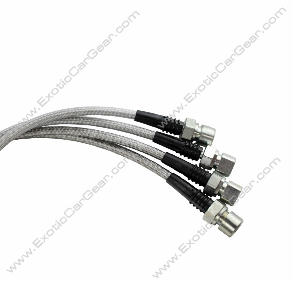 Ferrari F355 Stainless Braided Brake Line Set, Custom Colors- Lifetime Warranty