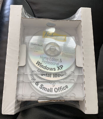 2002 Microsoft Office Windows XP Operating System Professor Teaches 4 CD-Rom New