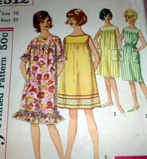 LOVELY VTG 1960s DRESS Sewing Pattern 10/31