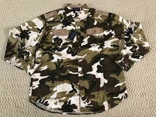 NWT Men's Swaggers Khaki Camouflage Camo Cargo Pocket Long Sleeve Shirt Sz M-3XL