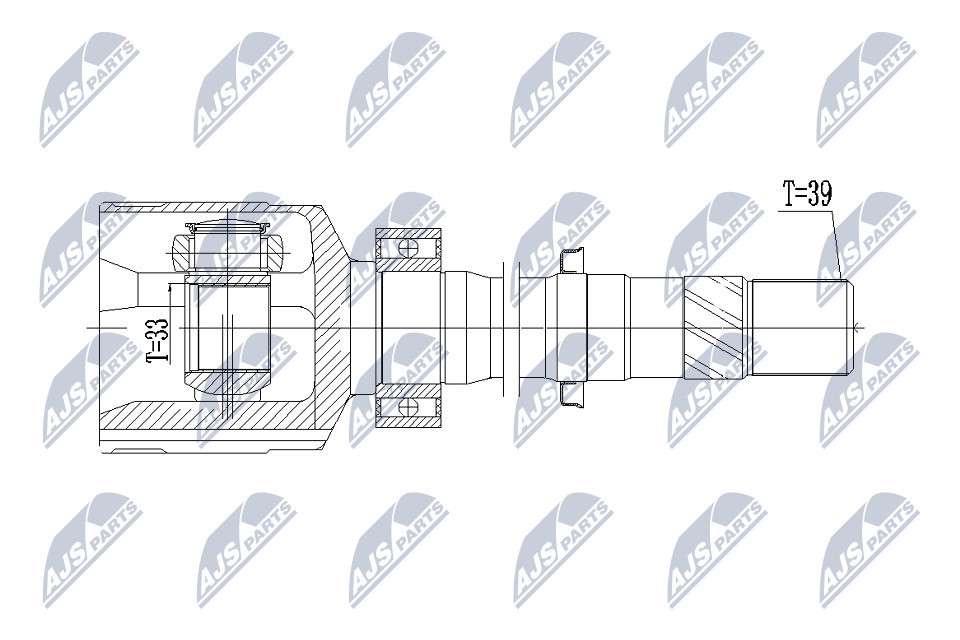 NPW-RE-076 NTY Joint Kit, drive shaft for RENAULT