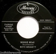 BOYD BENNETT-Boogie Bear & A Boy Can Tell-An Early Rock 45-MERCURY #71479X45