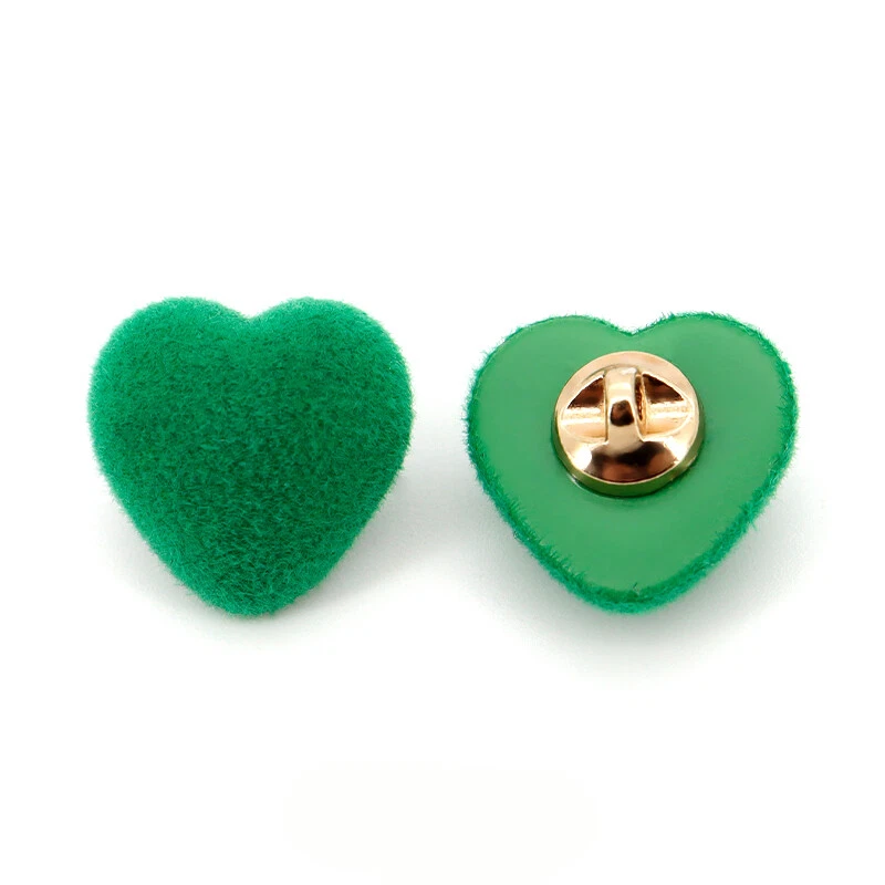 10Pcs Shank Buttons Heart Shape Sewing Craft for Overcoat Sweater Decor DIY Cute - Image 4 of 4