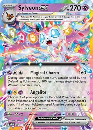 Pokemon Sylveon ex (86/260) Surging Sparks NM HOLO