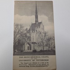 Vtg Heinz Memorial Chapel Brochure University of Pittsburgh Gothic Architect PA