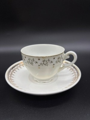 Homer Laughlin 62L HLC eine Tasse Tee mit Untertasse
