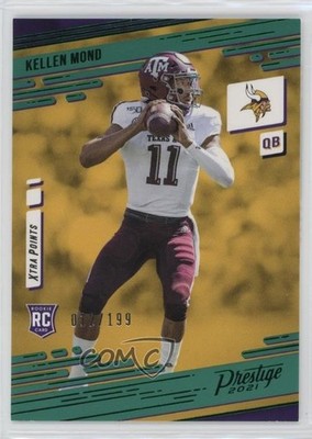 2021 Panini Prestige Rookies Xtra Points Green /199 Kellen Mond Rookie RC 0q3