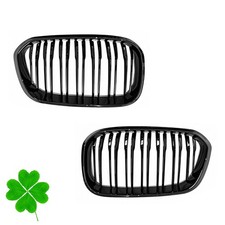 Sport Einzelsteg Nieren Grill Glanz Schwarz für BMW 5er E39 1995-2003 Klassiker