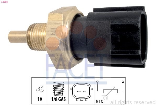 SENSOR ÖLTEMPERATUR FACET 7.3358 FÜR INFINITI PASSEND FÜR NISSAN - Bild 4
