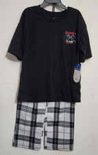 Wonder Nation Boys 2 Piece Pajama Sleep Set Size Small 6/7 Gamer Print