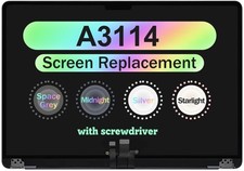 15" for Macbook Air A3114 2024 M3 EMC 8301 MRYM3xx/A LCD Screen Display Assembly