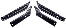 JEGS 79062 Front Bumper Brackets 1965 Chevy Chevelle El Camino Stamped Steel Bla