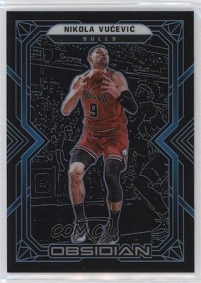 2021-22 Panini Obsidian FOTL Electric Etch Blue 9/16 Nikola Vucevic #122 s7f
