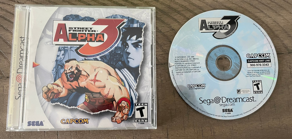 Street Fighter Alpha 3 Sur Dreamcast – PAL – Complet (boîtier, Livret, Disque)