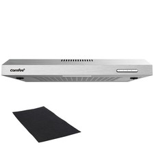 Cappa Aspirante Cucina 60cm Inox con Luce LED Sottopensile Classe B