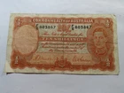 X11 Australia Commonwealth Bank (1939-1941) 10 Shillings Banknote P-25a