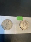 Walking liberty half dollar 1921 S, 1938 D