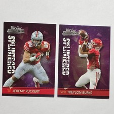Wild Card Alumniation Splintered Card Lot Ruckert Burks 2 Cards