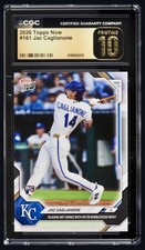Jac Caglianone 2026 Topps NOW #161 Blazing Bat RC Royals CGC 10 PRISTINE