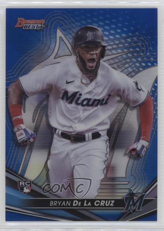 2022 Bowman's Best Blue Refractor 108/150 Bryan De La Cruz #8 12wc