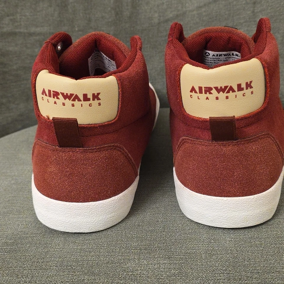 Zapatillas deportivas Airwalk para mujer talla 8 vino altas gamuza Y2K años 90 skate calle Foto 4 de 4