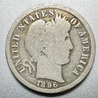 1896-S   BARBER DIME  NICE DETAIL KEY DATE #2112