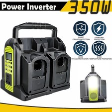 4 Ports 350W Portable Power Bank Inverter for Ryobi 18V Battery to AC 110V 120V