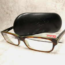 Ray-Ban Havana Brown Green Eyeglasses FRAMES w/Case - RB5187 2445 52-16-140