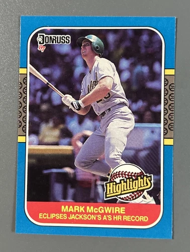 1987 Donruss Baseball Highlights Mark McGwire Oakland Athletics #46