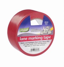 Lane Marking Tape 50mm x 33m Red Heavy Duty PVC Floor Tape Warehouse Safety