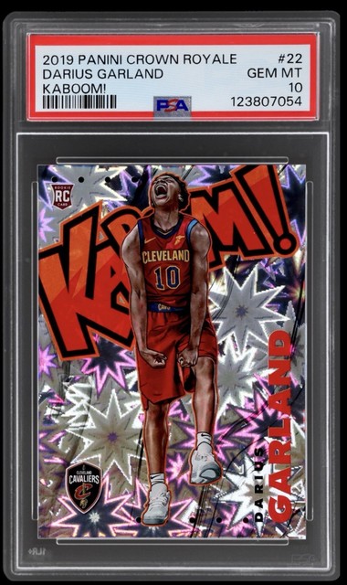 2019-20 Panini Crown Royale - Kaboom! Darius Garland #22 (RC) PSA 10