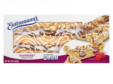 🟢 New Exclusive Entenmann's RASPBERRY DANISH TWIST Iced Pastry Soft Cake 15oz