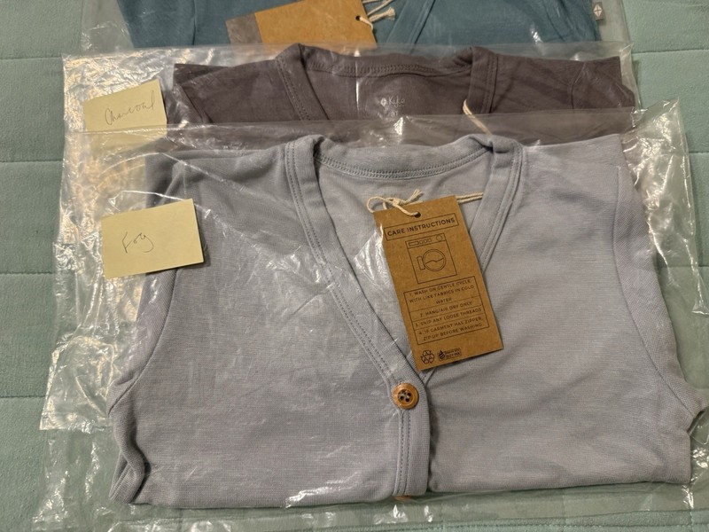 NWT Lot of  3 - Kyte Baby Boys Cardigans - 3T - Fog, Charcoal, & Pine
