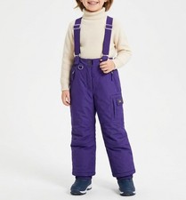 32 Degrees Weatherproof Girl's Small 7/8 Purple Polyester Nylon Snow Pants