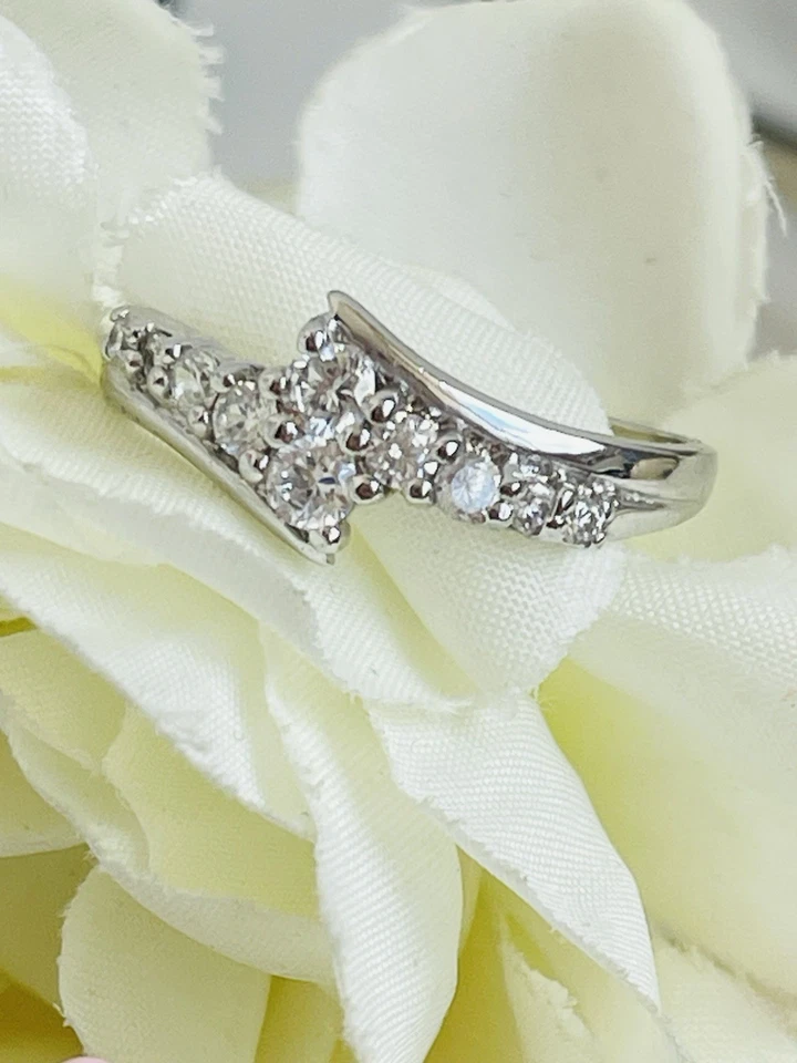 Anello In Argento Princess Con Cristalli Misura 20 - Immagine 3 di 4