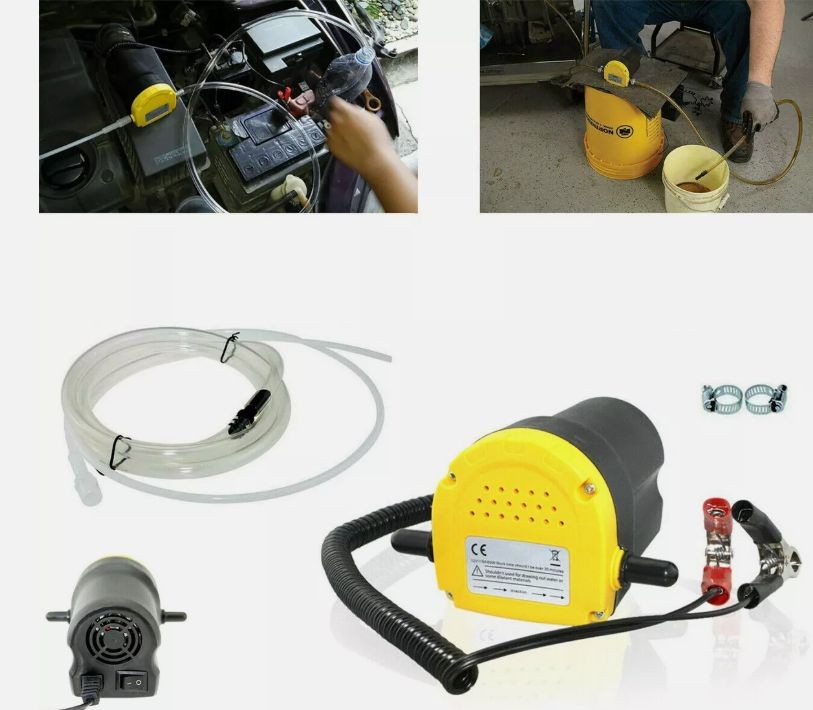 KIT POMPA ASPIRAZIONE ESTRAZIONE CAMBIO OLIO GASOLIO DIESEL ELETTRICA 12V AUTO