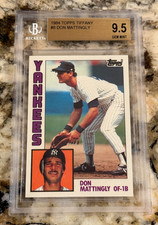 1984 Topps Tiffany Don Mattingly Rookie #8 BGS 9.5 Centered Grail 80's Yankee RC