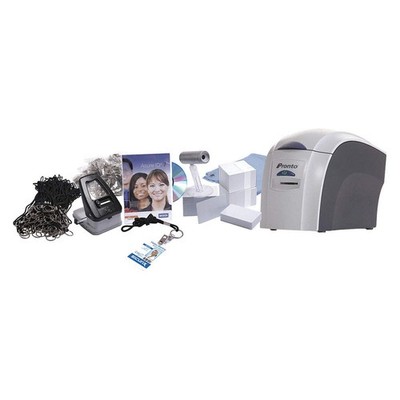SICURIX  ID Card Printer,Gray/White,For PC or MAC 54JD94