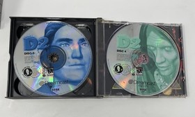 D2 (Sega Dreamcast, 2000) Complete W/ All 4 Discs & Manual CIB