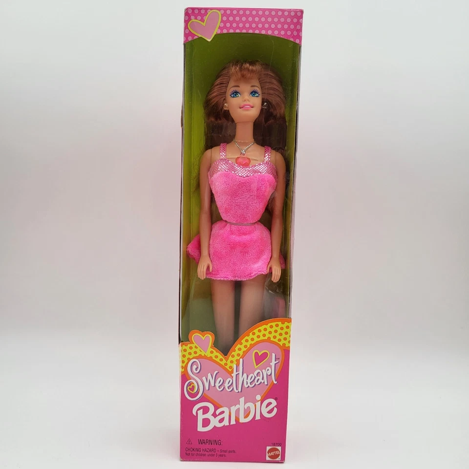 Muñeca Barbie vintage 1997 novia Barbie #18700 morena de San Valentín Mattel Foto 4 de 4
