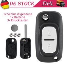 Für Renault Clio Wind Fluence Kangoo Modus Klapp Schlüssel Ersatz Gehäuse VA2