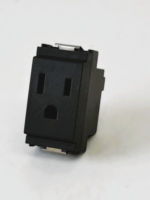 Vimar idea 16245 2-pole socket plus ground 15A 127V American USA gray