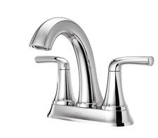 Pfister Ladera 4 in. Centerset Double Handle Bathroom Faucet in Polished Chrome