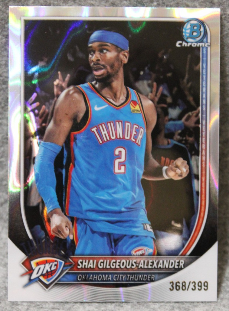 2025-26 Shai Gilgeous-Alexander Bowman Chrome /399 Lava Refractor BCV-106