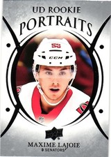 2018-19 Upper Deck Maxime Lajoie UD Portraits Rookie #P-57 Ottawa Senators