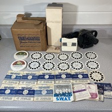 Sawyers GAF View-Master Huge Lot Reels Viewer Projector Storage Container Vtg