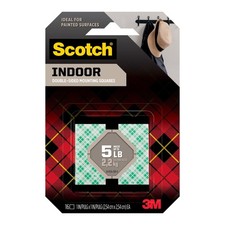 Scotch Indoor Double-Sided Mounting Squares 111S-SQ : 1 in. x 1 in. White  16